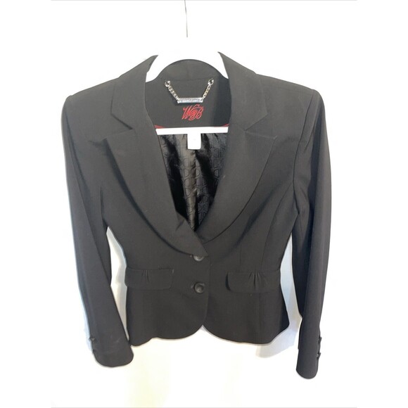 WHBM Women’s Dressy Blazer Size 2 Black Business Formal Party Going Out - Picture 1 of 12